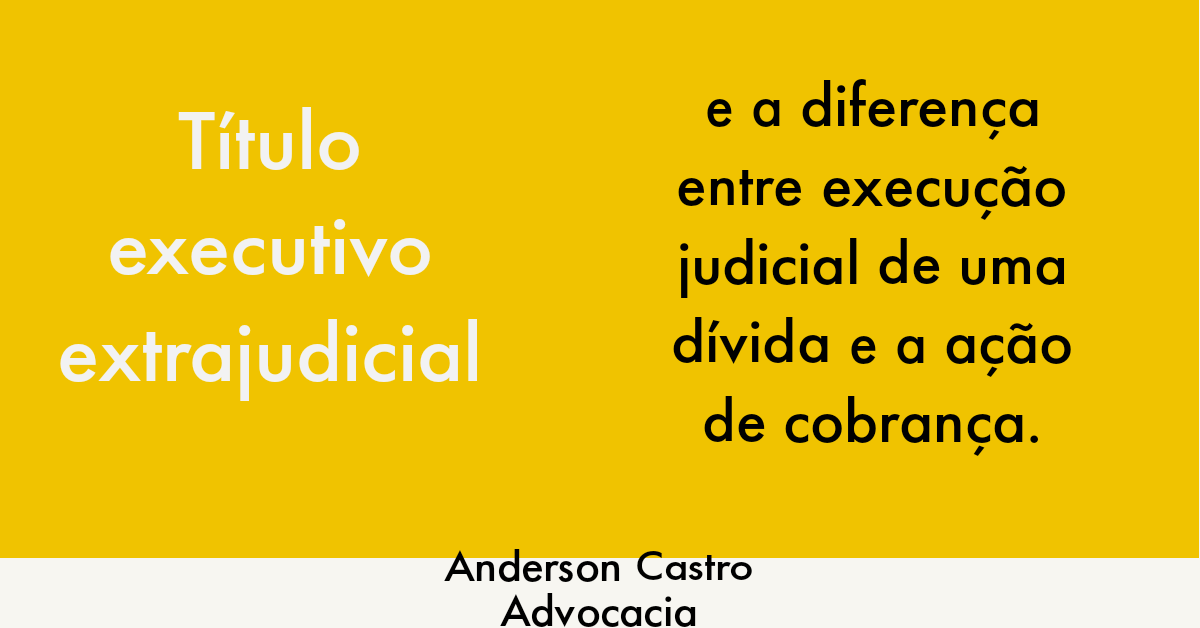 título executiva extrajudicial